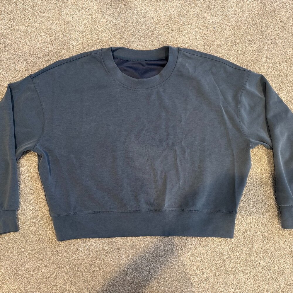 lululemon athletica Dark Slate Crewneck Sweatshirt